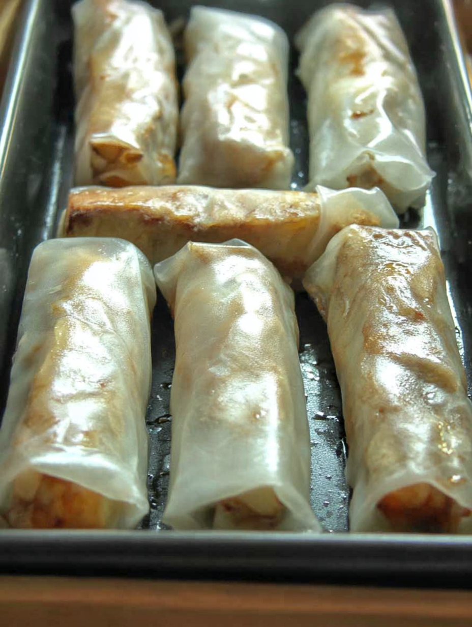 Apfelkuchen-Reispapierrollen image 2