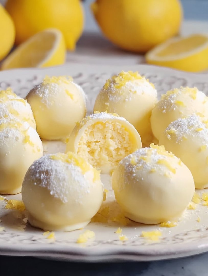 Cremige Zitronentrüffel image 2