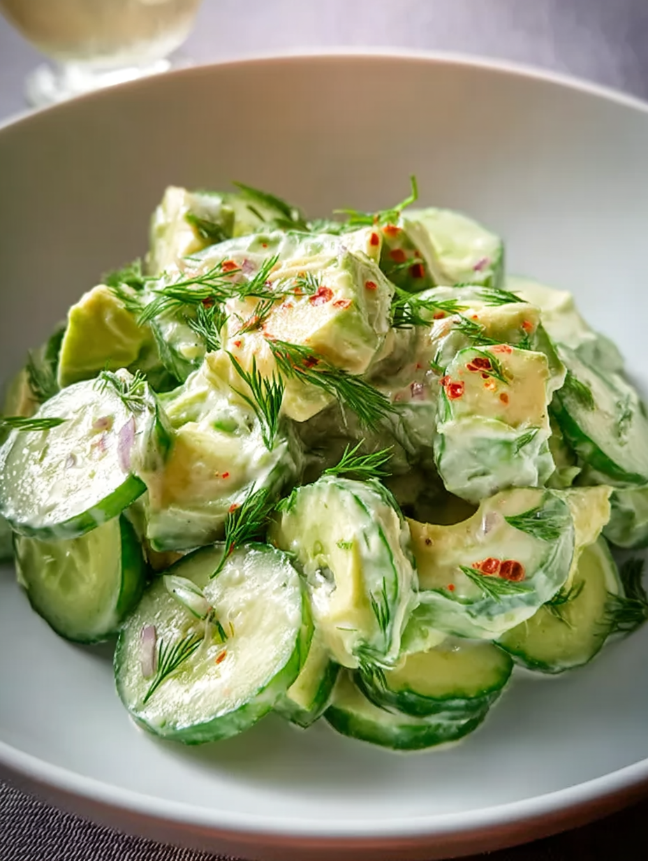 Cremiger Gurken-Avocado-Salat image 2