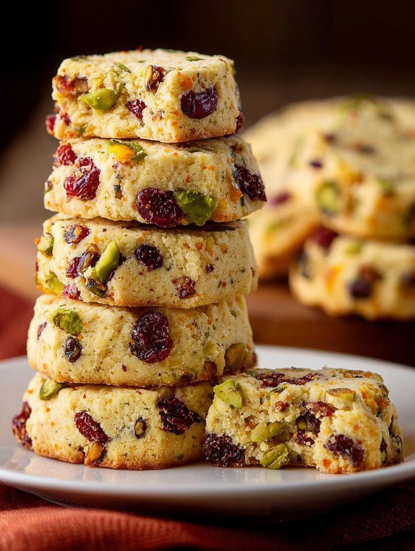 Elegantes Cranberry-Pistazien-Mürbchen image 2