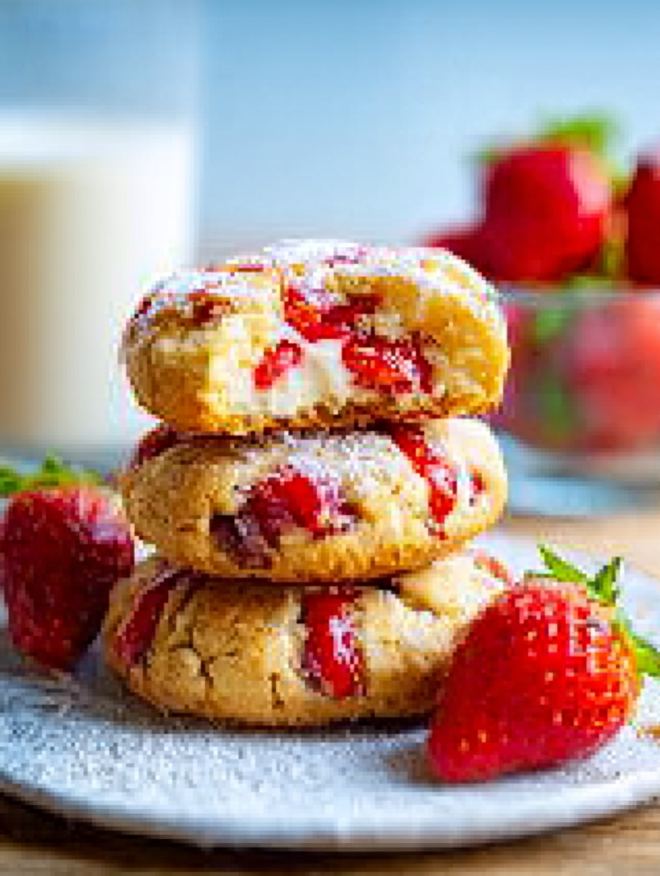 Erdbeer-Käsekuchen-Kekse image 2