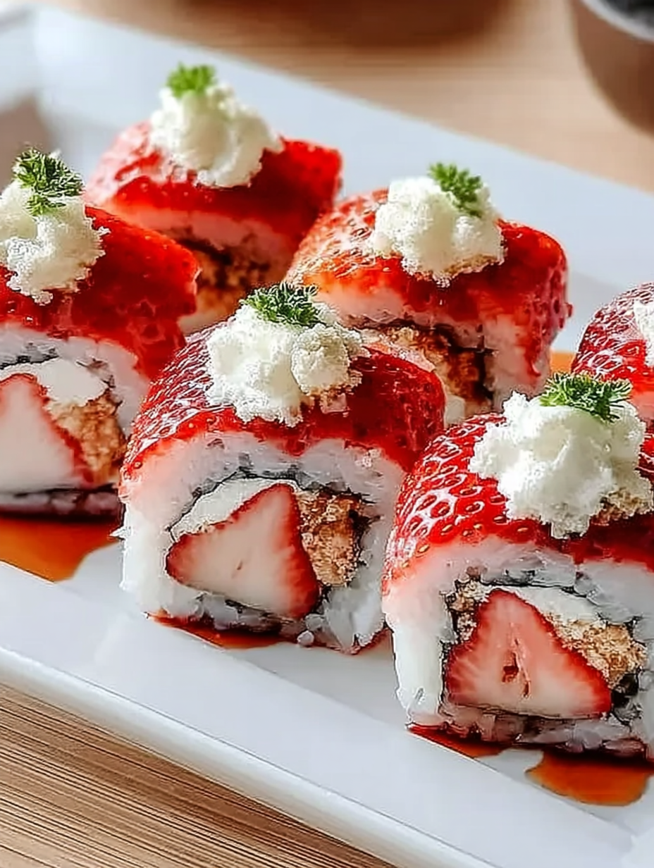 Erdbeer-Shortcake-Sushi-Rolle image 2