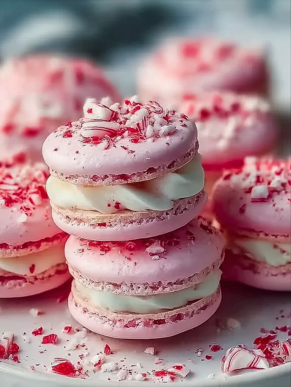 Genießen Sie festliche Pfefferminz-Macarons image 2