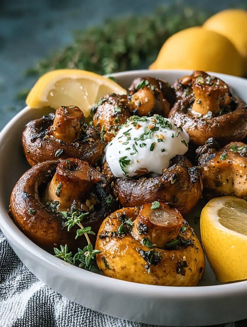 Hähnchen-Hampignons aus der Heißluftfritteuse image 2