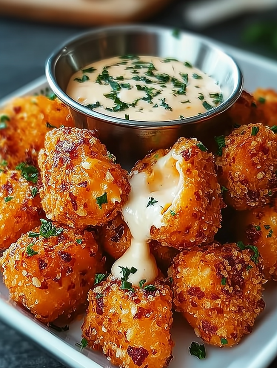 Hähnchen-Poppers mit Käse-Jalapeño-Ranch-Sauce image 2