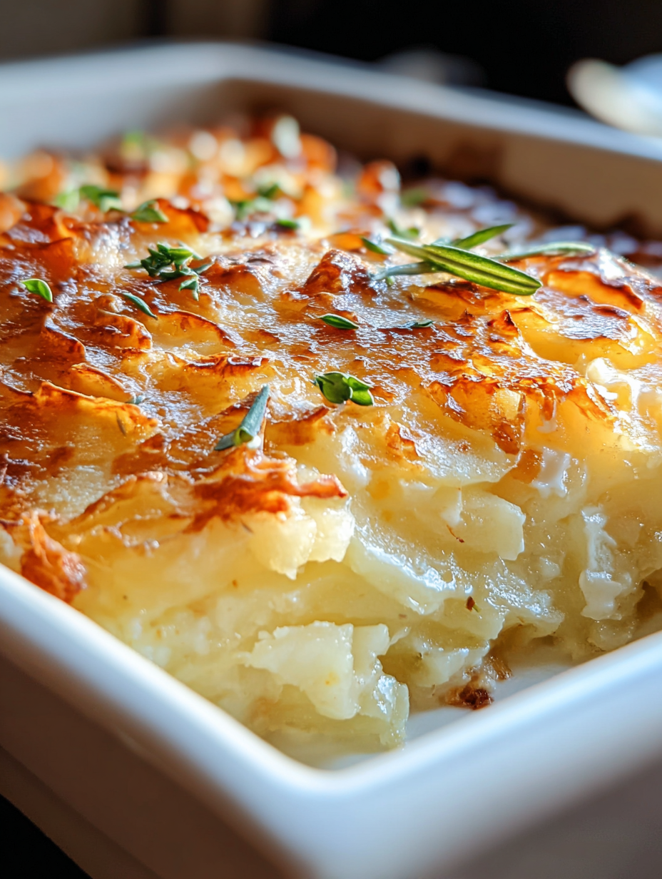 Hüttenkäse Kartoffelrösti Auflauf image 2