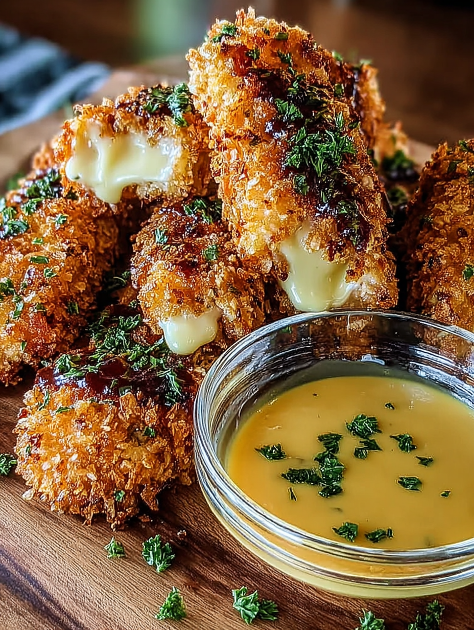 Knusprige Hähnchenstreifen mit Honig-Senf-Dip genießen! image 2