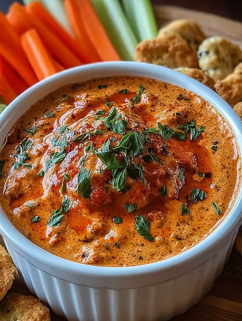 Leckerer Röstdip aus roter Paprika für jede Feier image 2