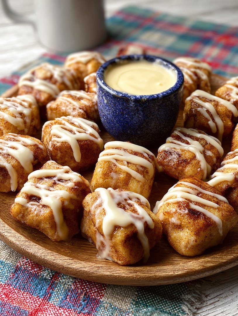 Zimtschnecken-Häppchen aus der Heißluftfritteuse image 2
