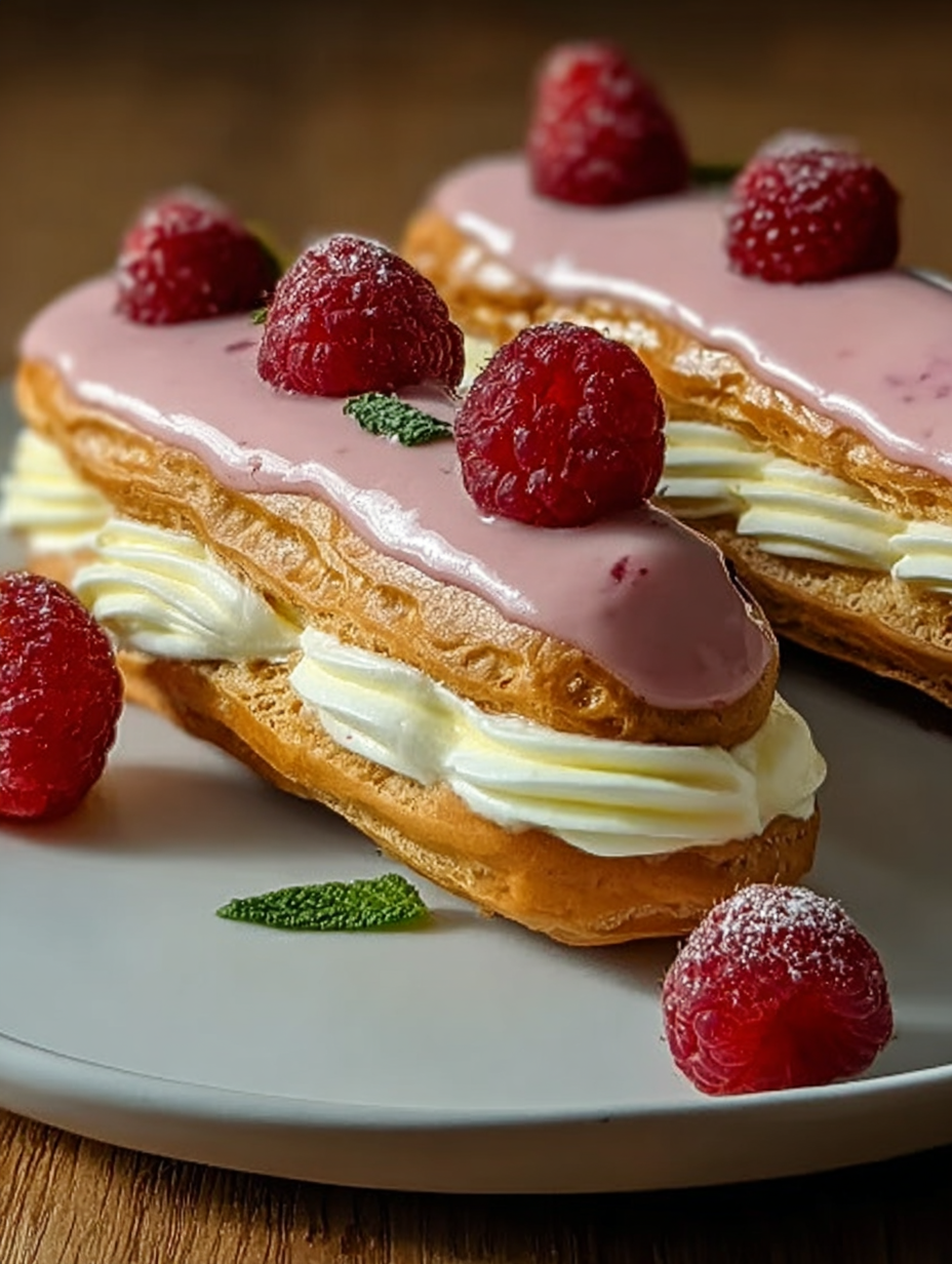 Zitronen-Himbeer-Eclairs image 2