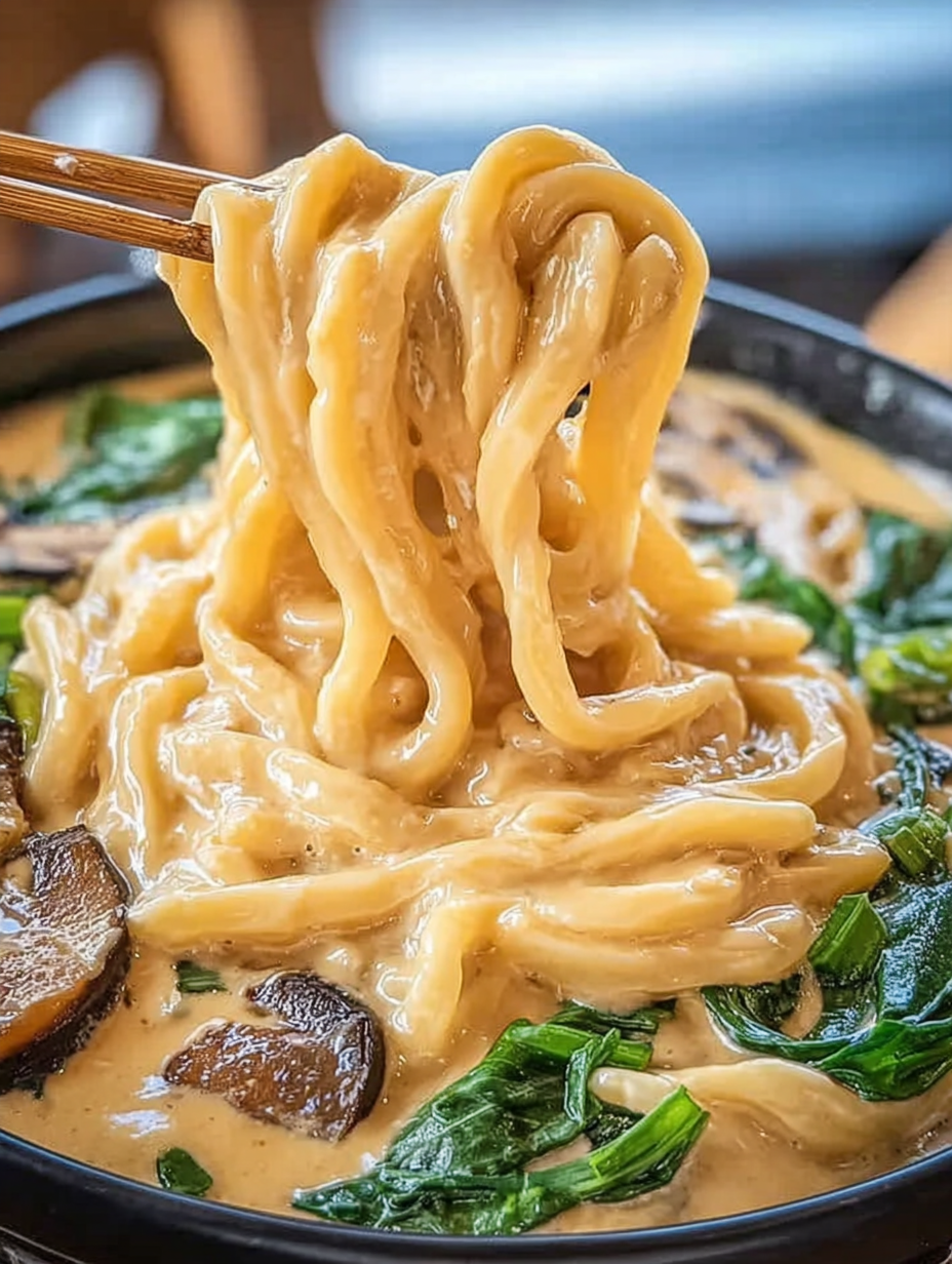 Dekadente cremige Miso-Udon für Liebhaber von Wohlfühlgerichten image 2