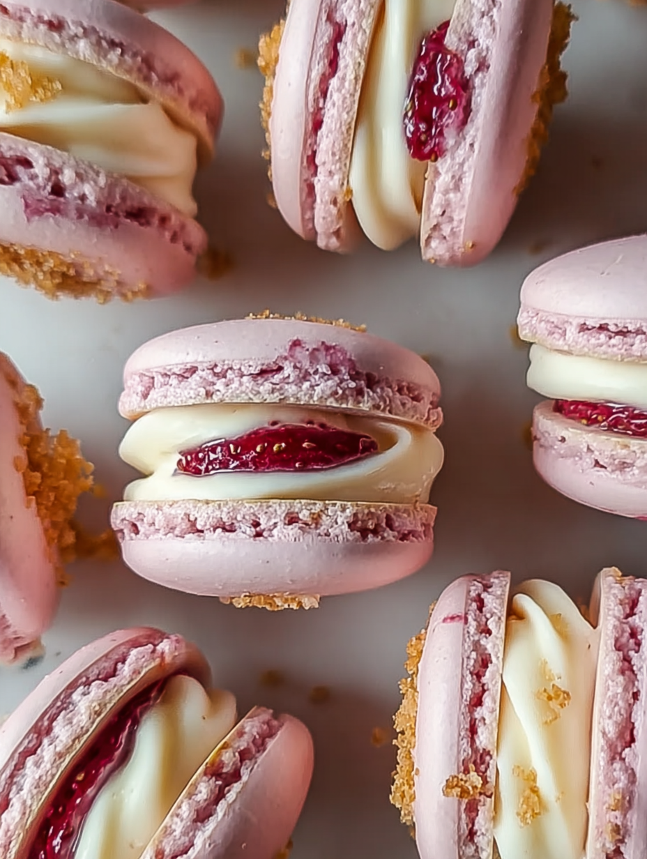 Erdbeer-Käsekuchen-Macarons image 2