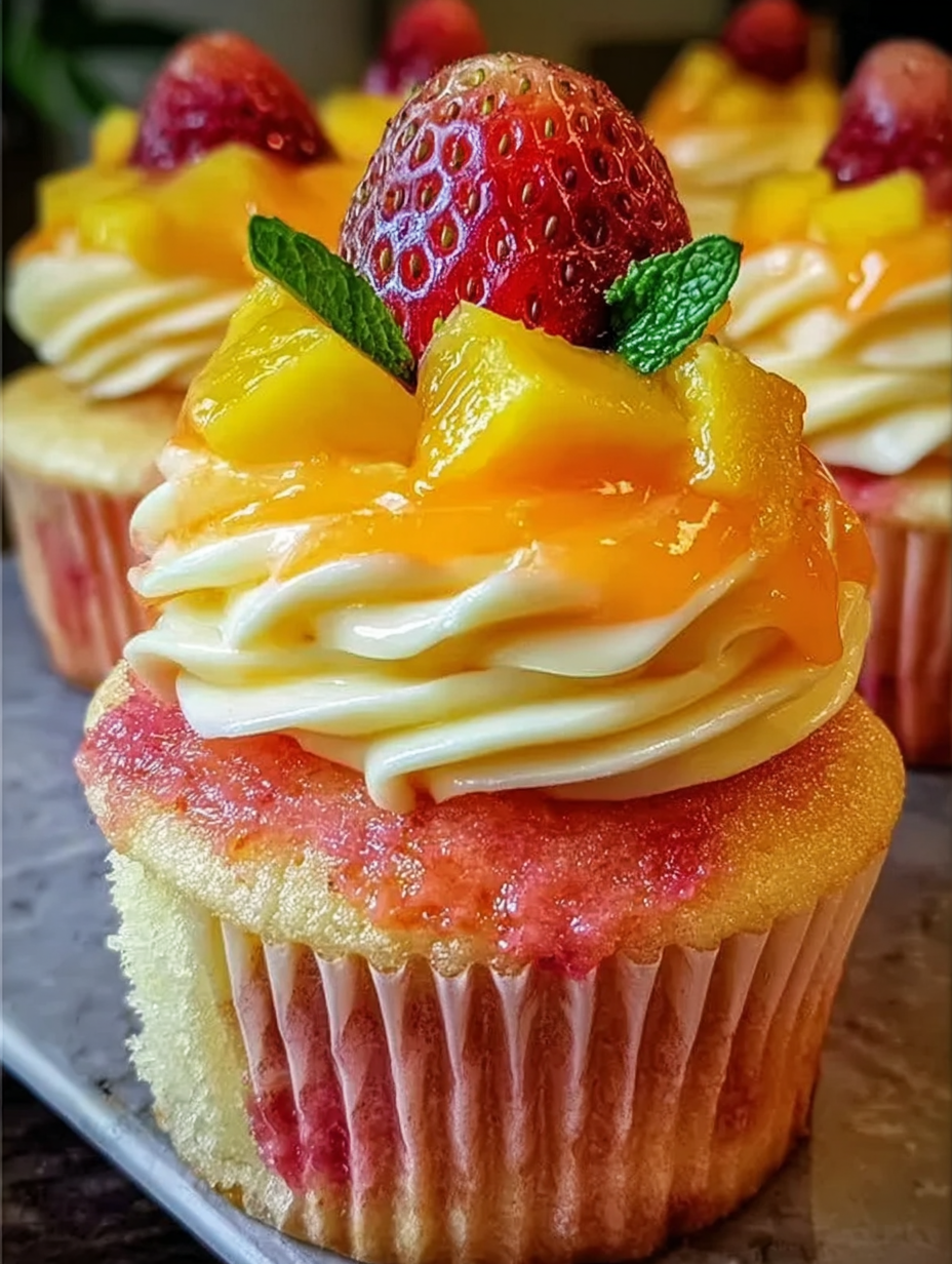 Erdbeer-Mango-Margarita-Cupcakes image 2