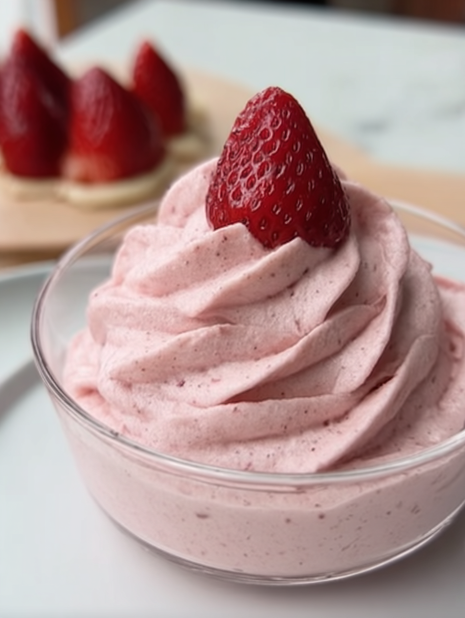 Erdbeermousse aus nur 4 einfachen Zutaten! image 2