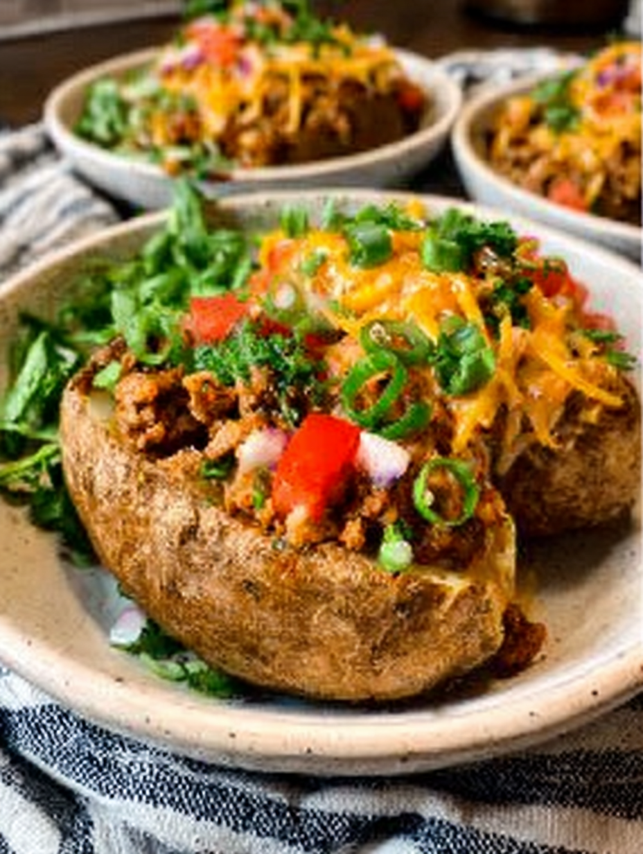 Gefüllte Kartoffel-Taco-Schüssel image 2