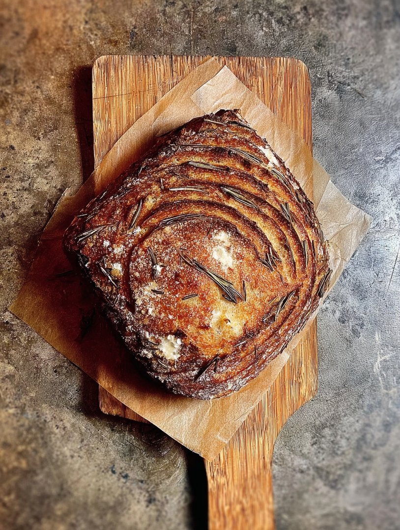 Goldener Laib mit Rosmarin und Knoblauch image 2