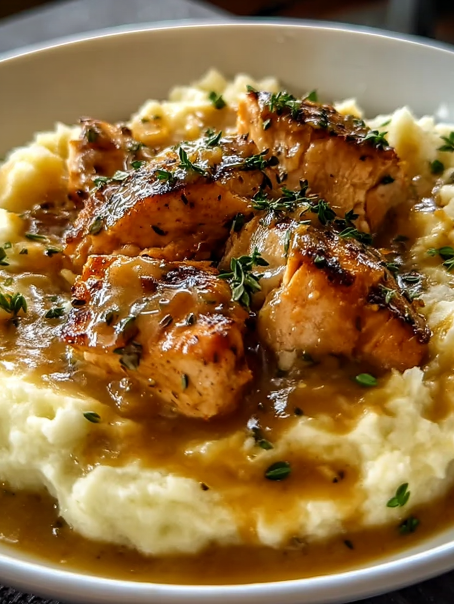 Hähnchen in Knoblauchsoße mit Käse-Kartoffelpüree image 2