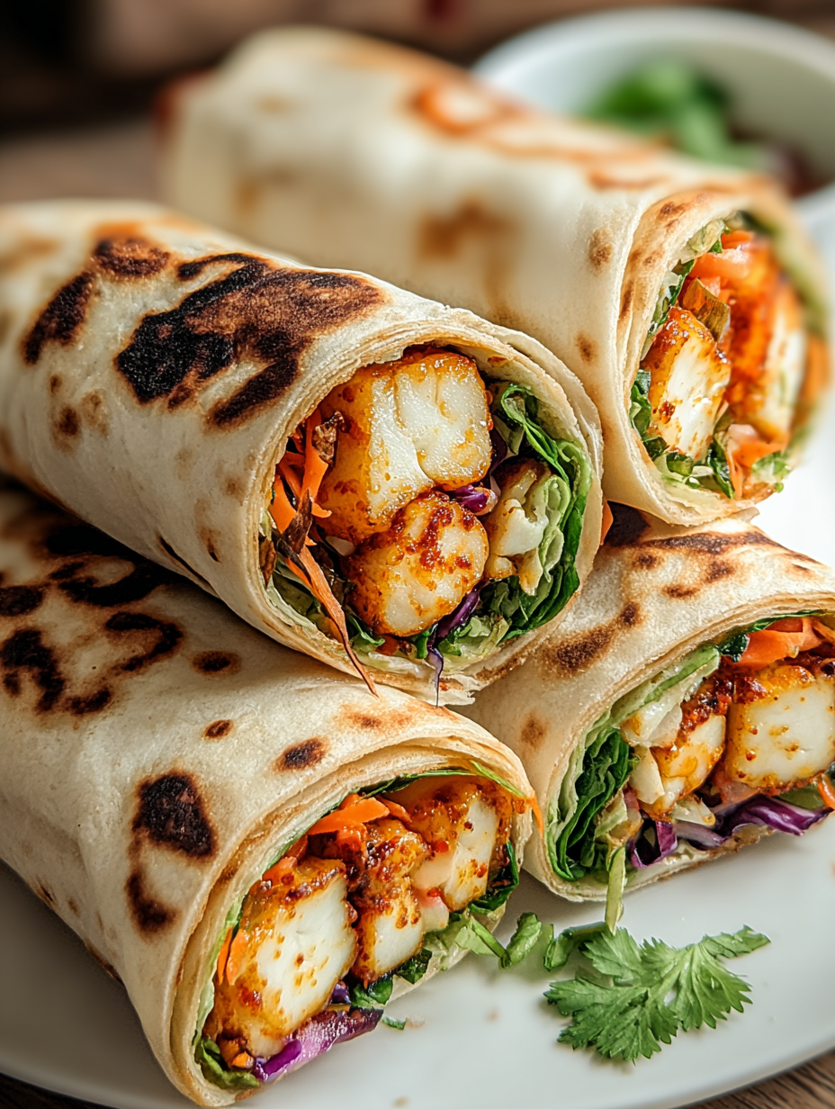 Halloumi-Wraps mit süßer Chili-Sauce image 2