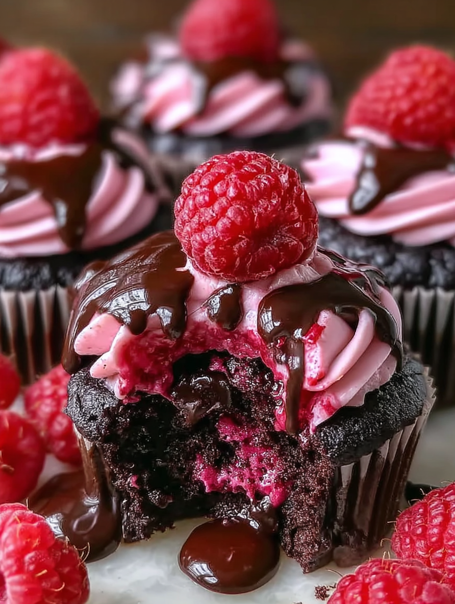 Himbeer-Schokoladen-Lava-Cupcakes image 2