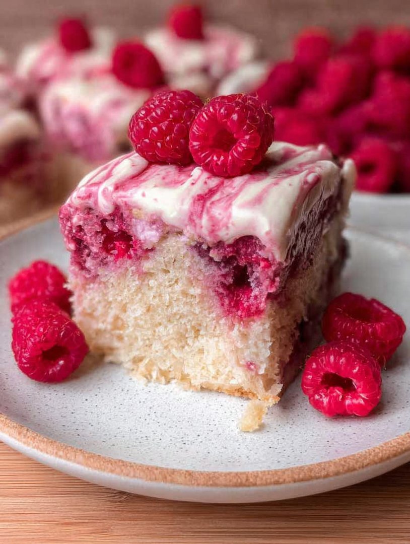 Himbeerkuchen mit weißer Schokolade image 2