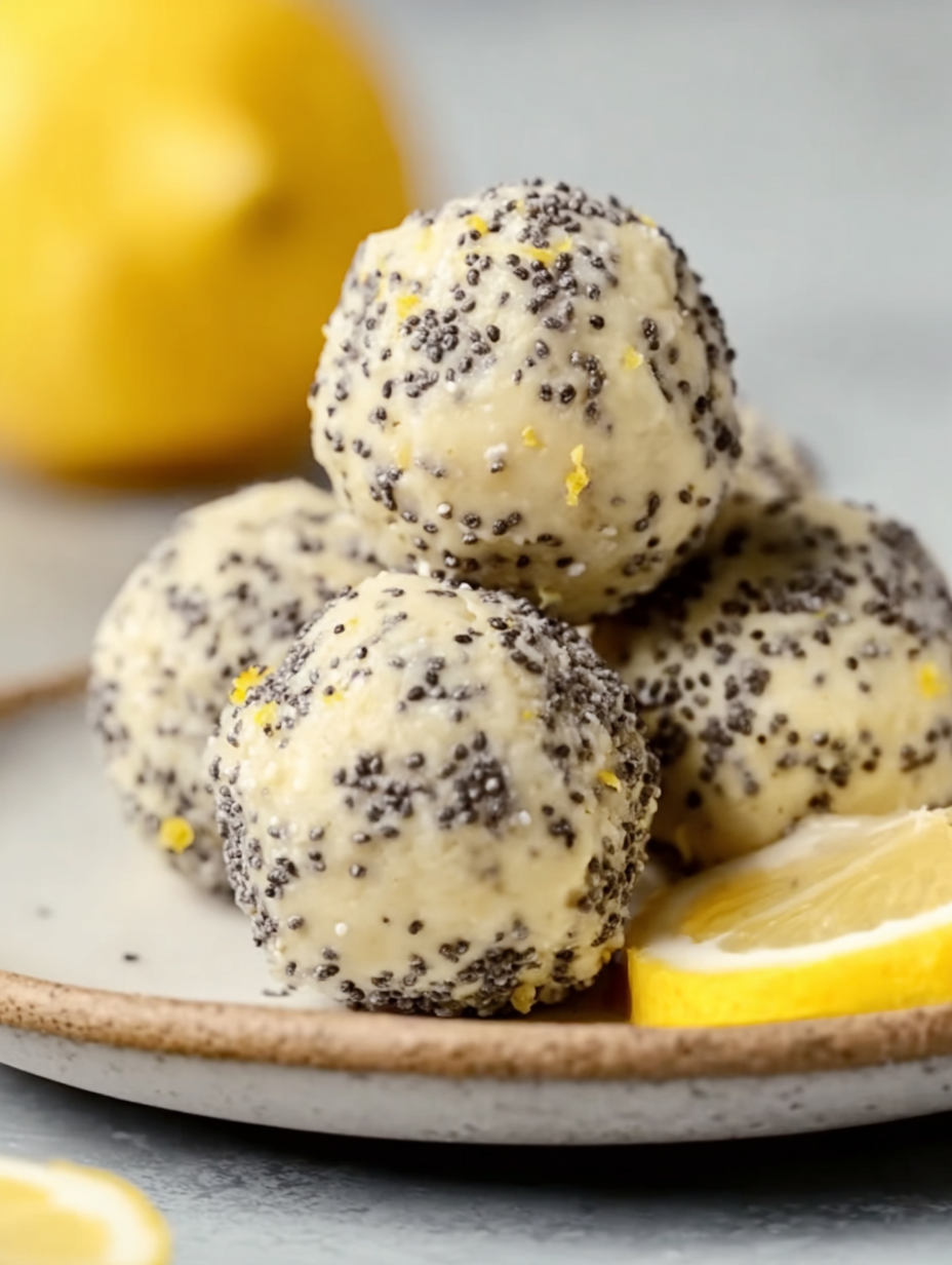 Proteinbällchen mit Zitrone und Mohn image 2