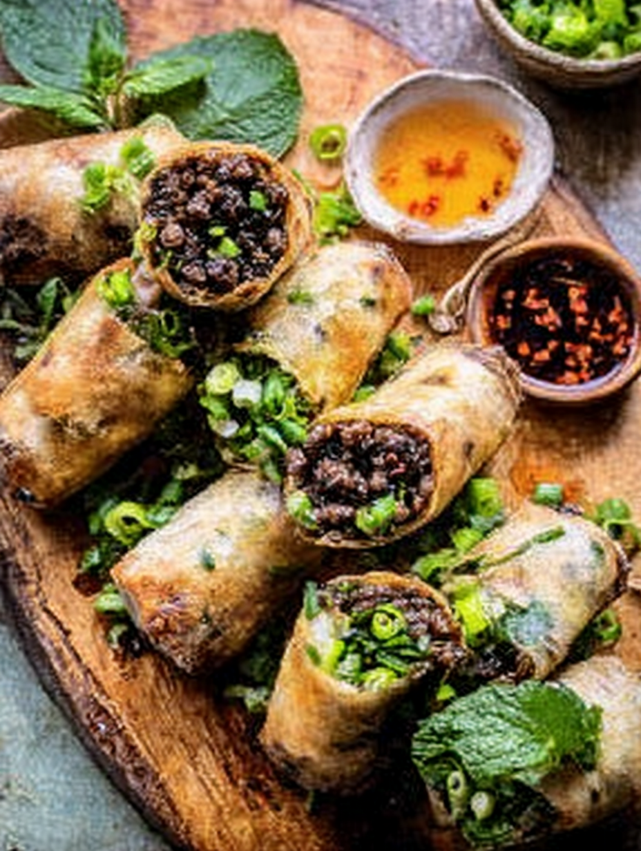 Thai-Basilikum-Rindfleischröllchen image 2