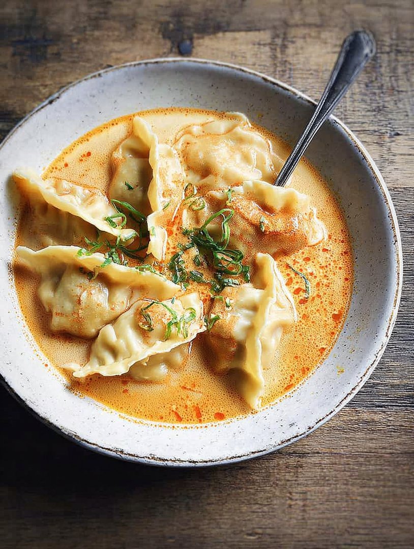 Thai coconut curry dumpling soup image 2