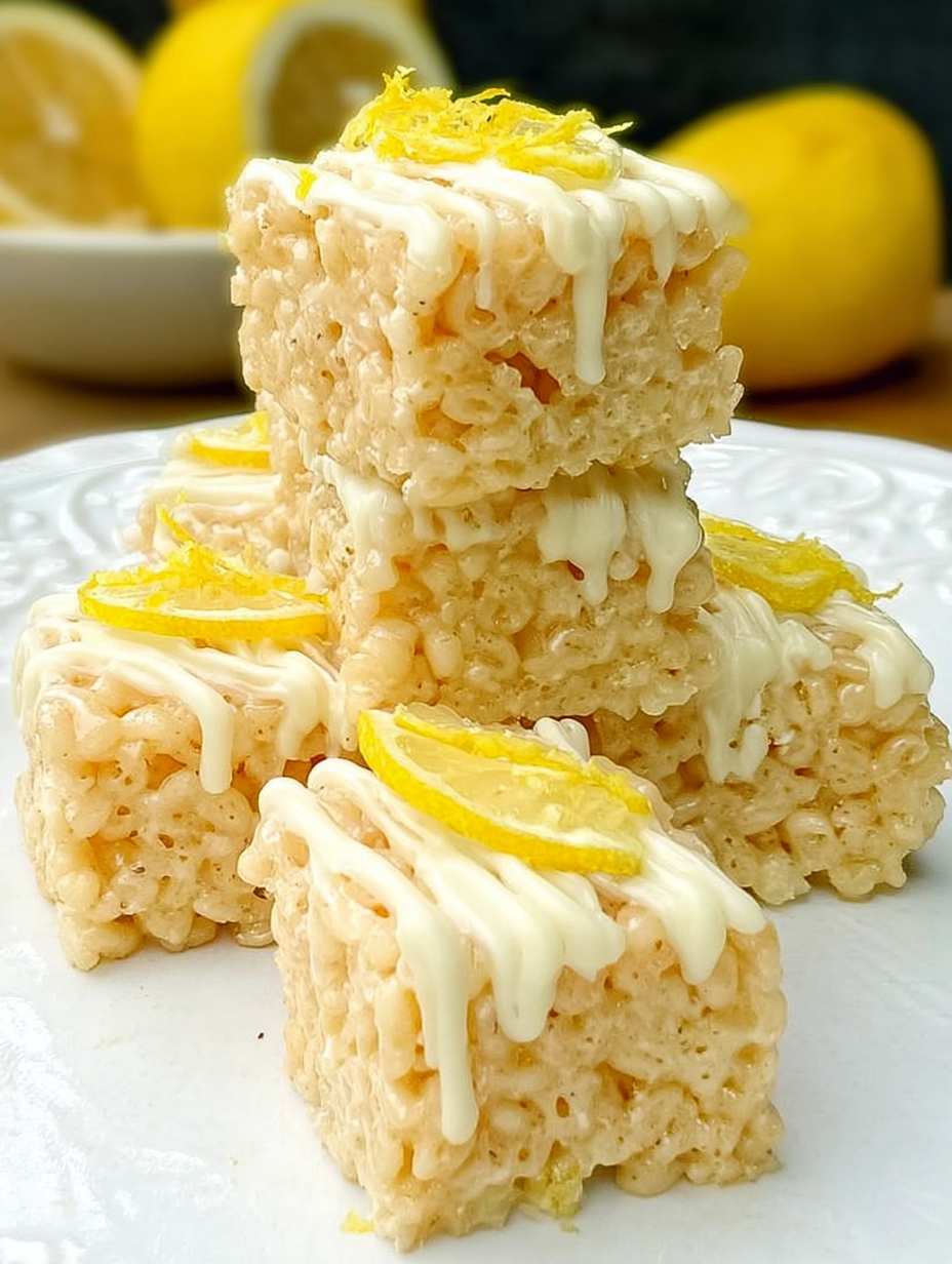 Zitronen-Reis-Krispy-Leckereien image 2