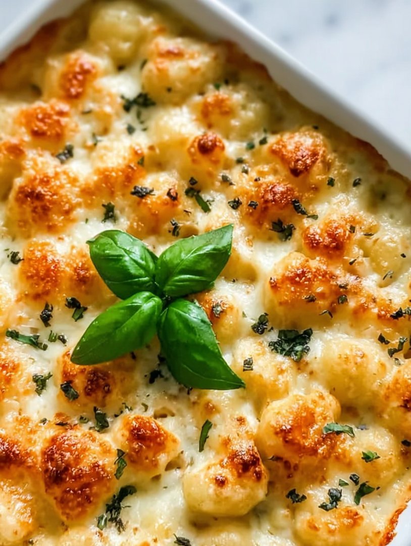 Bestes überbackenes Gnocchi-Makkaroni-Gericht mit Käse image 2