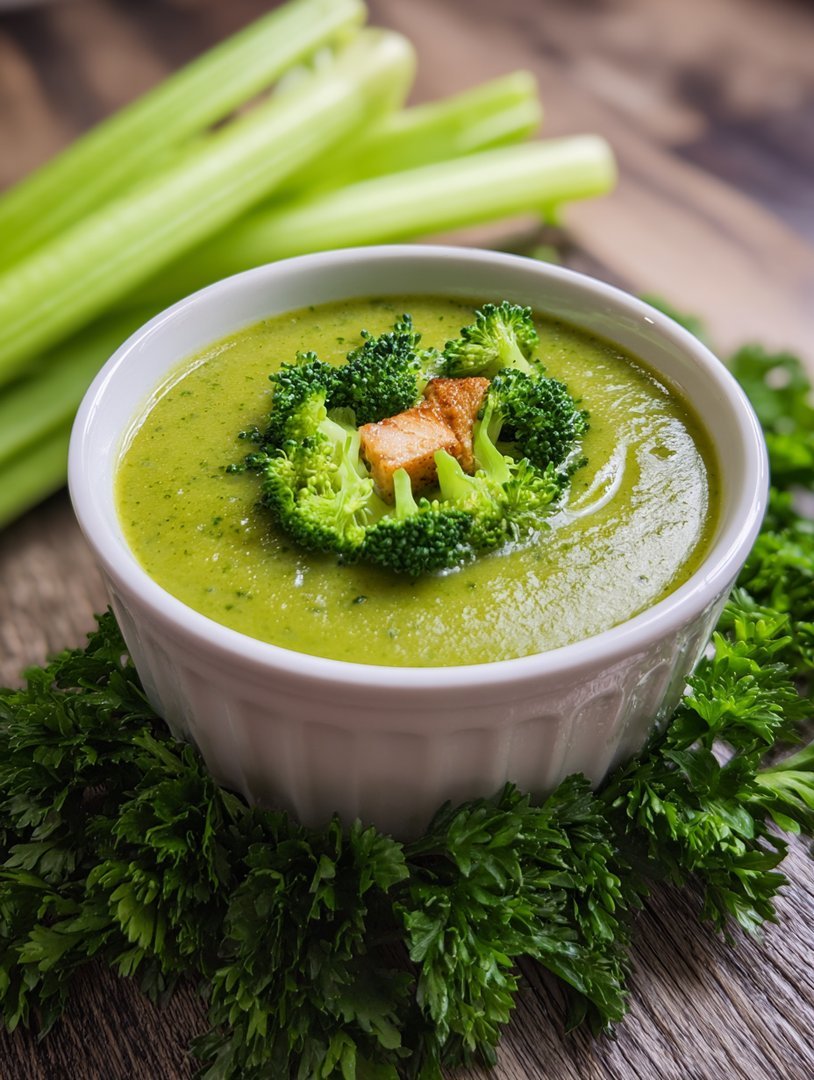 🥬 Brokkoli-Sellerie-Petersilien-Suppe – Grüne Detox-Kur image 2