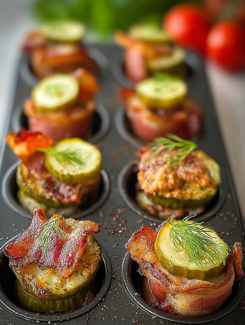 Käse-Dill-Pickle-Truthahn-Truthahn-Speck-de-dinde-Shots image 2