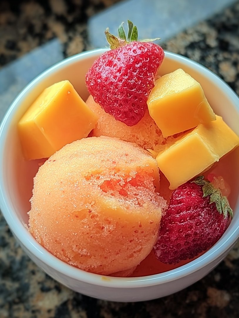 Mango-Erdbeer-Sorbet image 2
