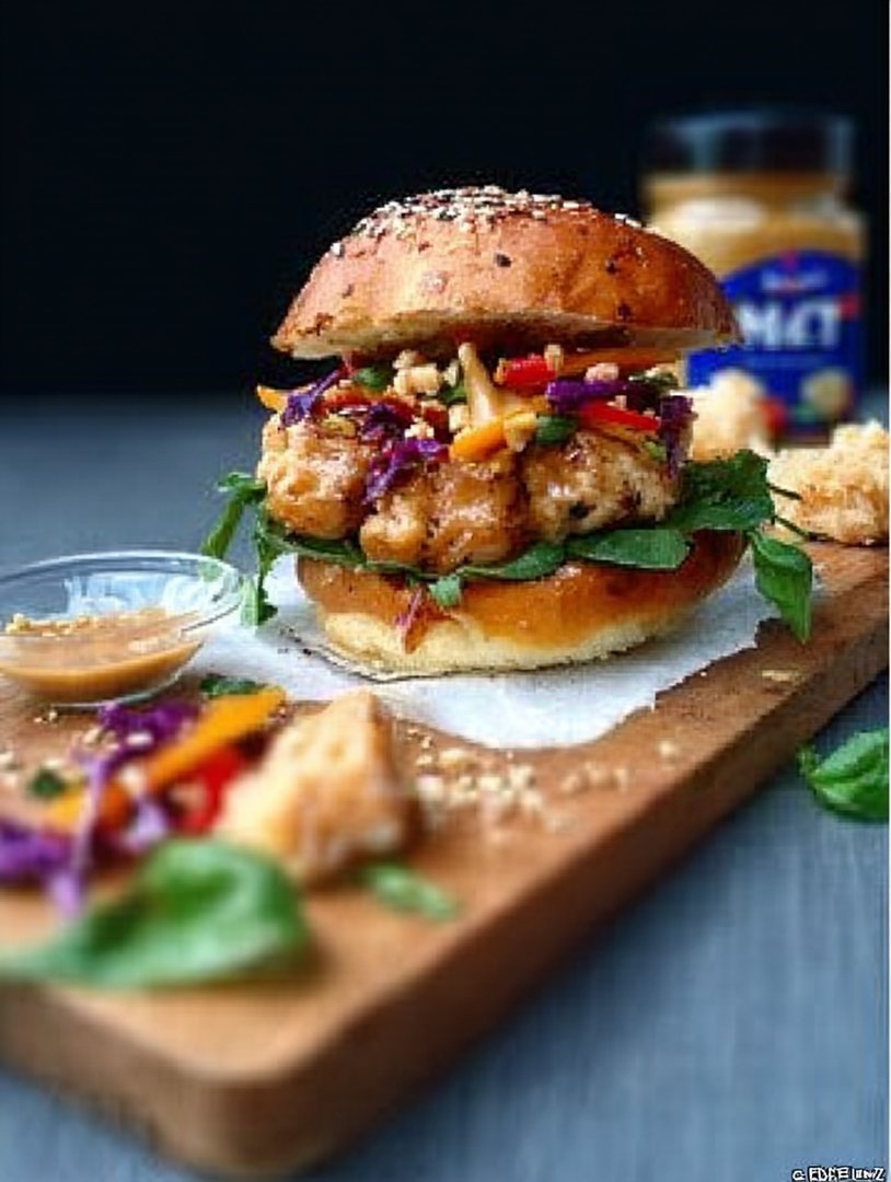 Thailändische Erdnuss-Truthahn-Burger image 2